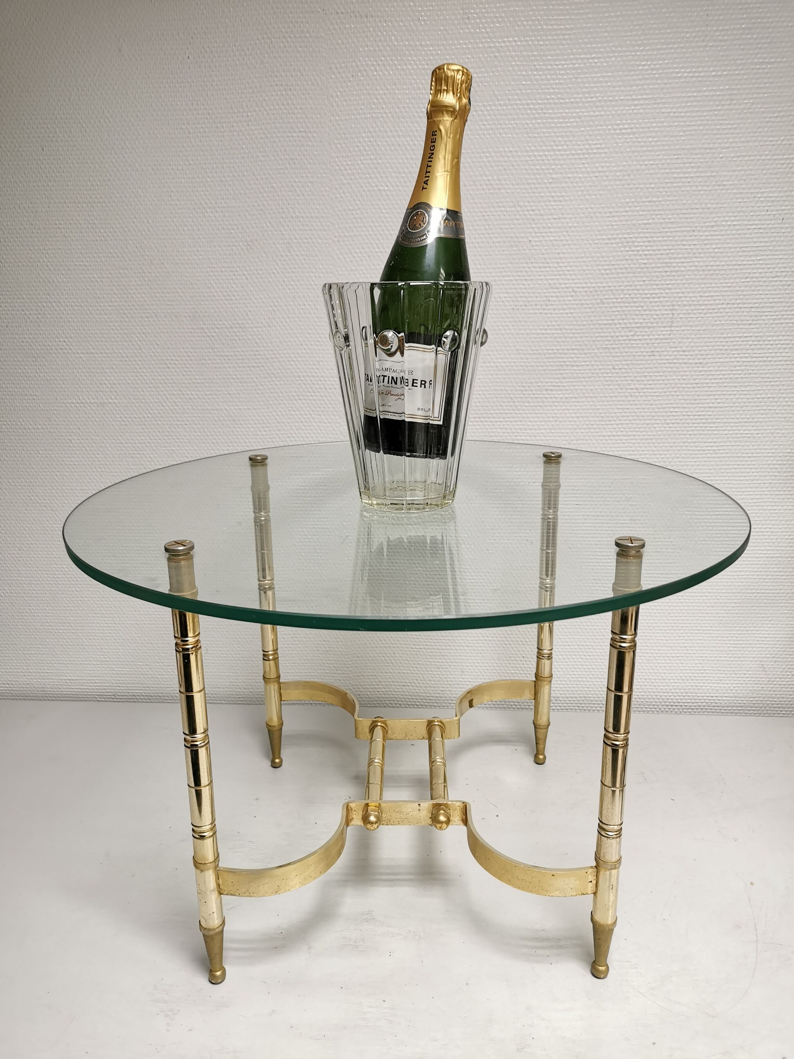 Table basse de salon vintage hollywood regency années 50-60