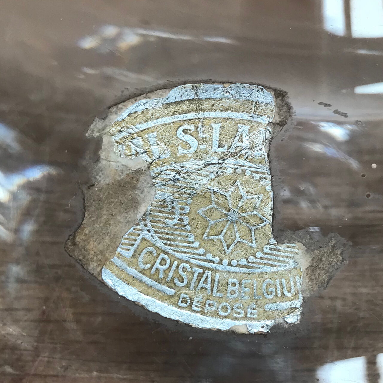 Val Saint Lambert table Tiffany Lamp by Ingo Maurer