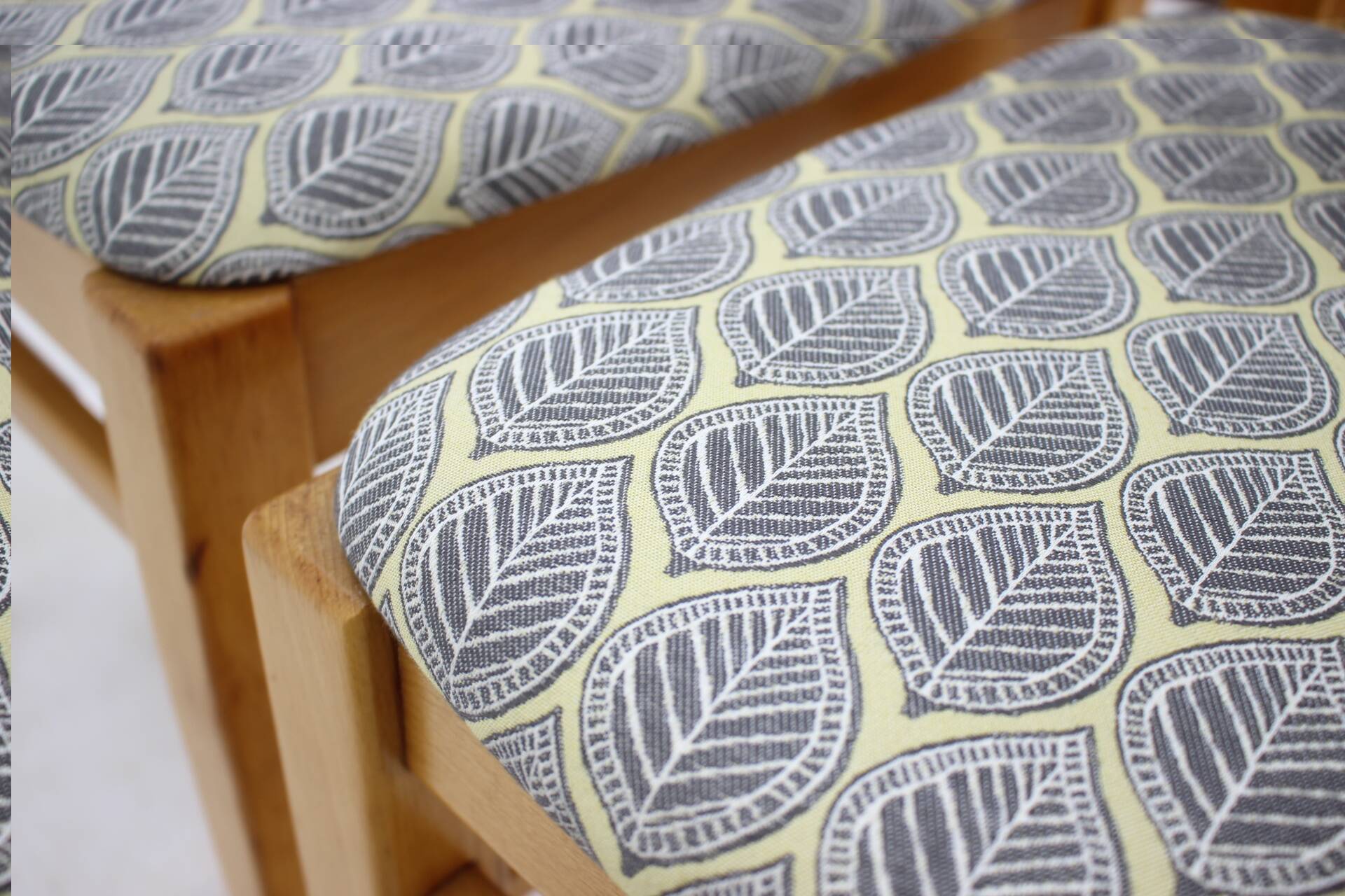 1960s Set of Four Minimalist Dining Chairs, Czechoslovakia