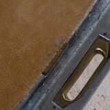 Plateau brutaliste en métal et laiton, David Marshall, 1970