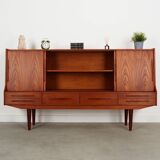 Buffet haut en teck, design danois, années 1960, production : Danemark
