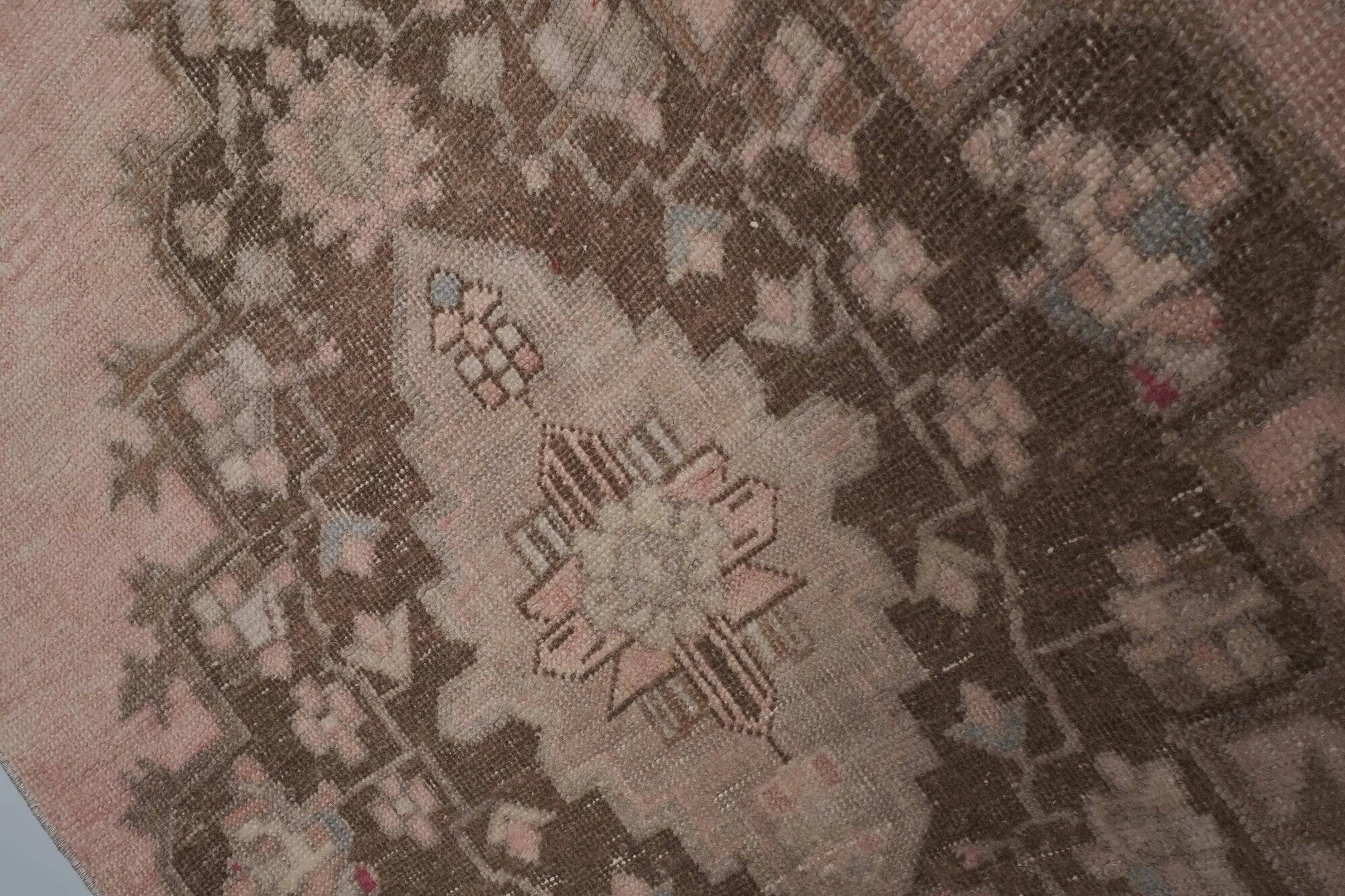 Vintage Turkish hallway rug 91x667 cm