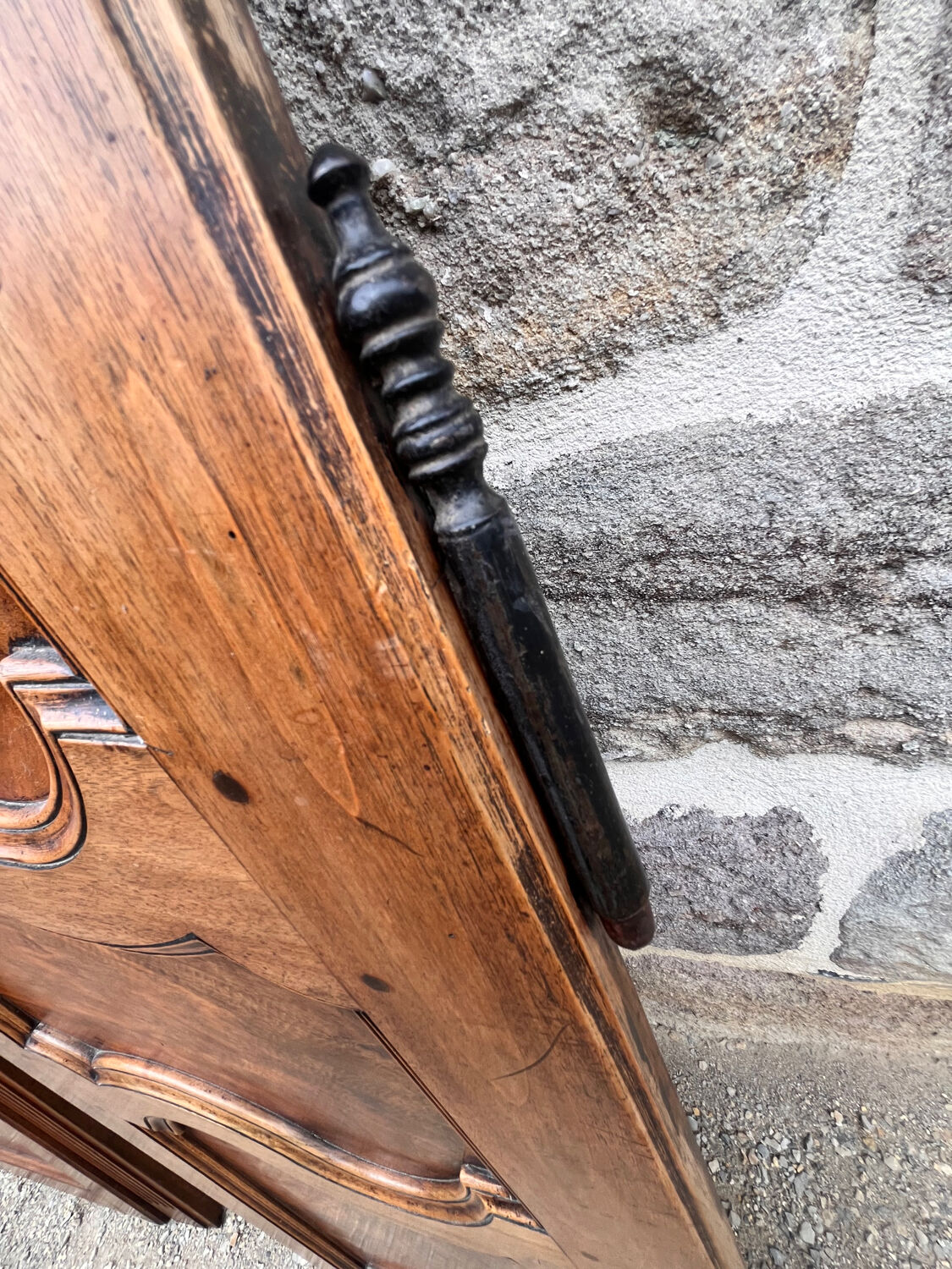 Old wardrobe door