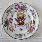 Exclusive 19th century French Lunéville porcelain plate, painted
