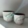 Ensemble de 2 cache pots décor Pollock