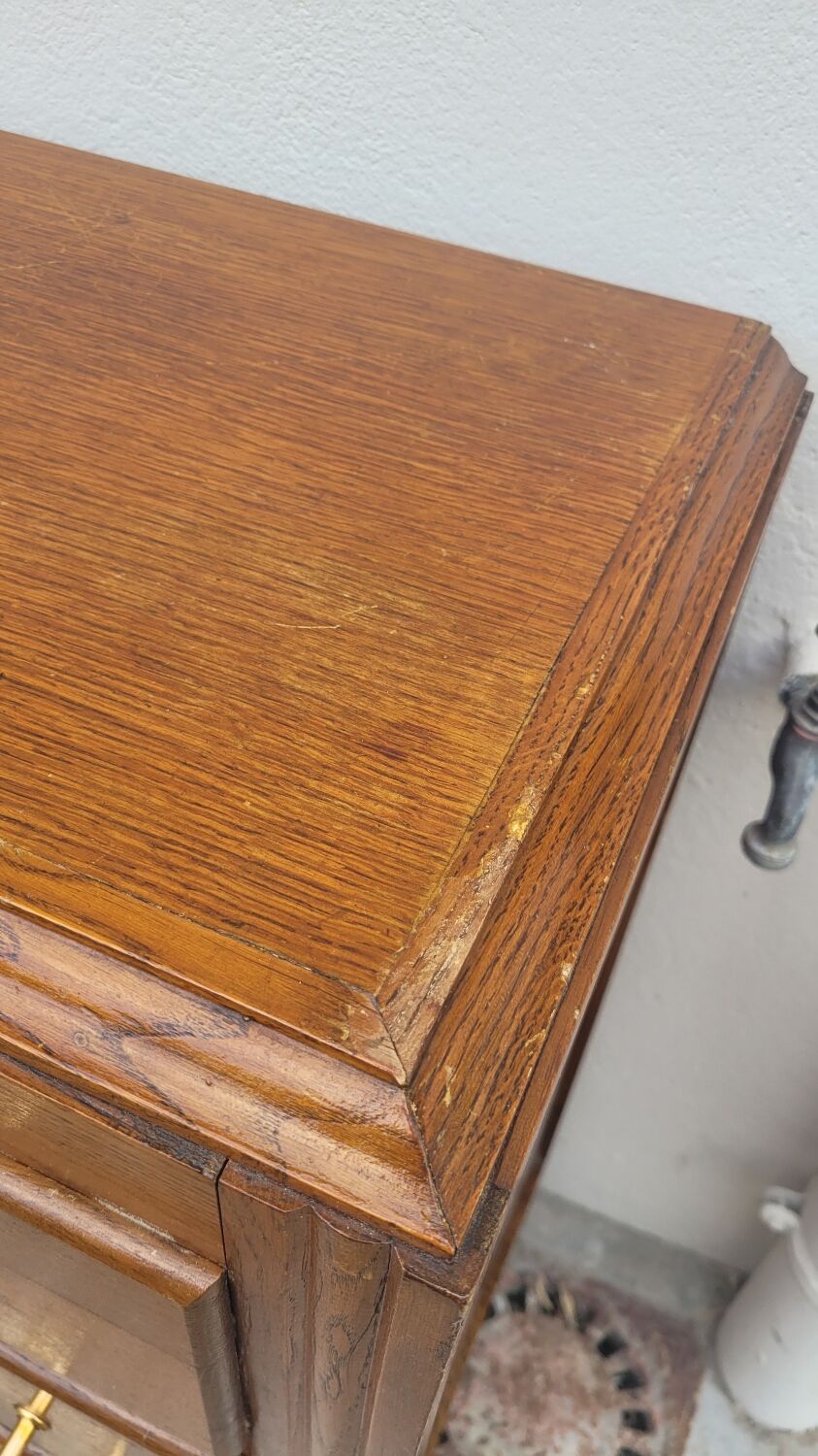 Vintage chest of drawers 1950 feet compass 4 drawers