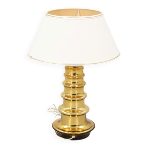 Lampe en verre doré