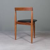 Iconic Dining Set by Hans Olsen – Teak Round Table and 4 Chairs, Denmark, 1960s