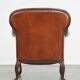 Fully restored antique sheepskin armchair