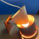 Vintage Danish red and white wall lamp