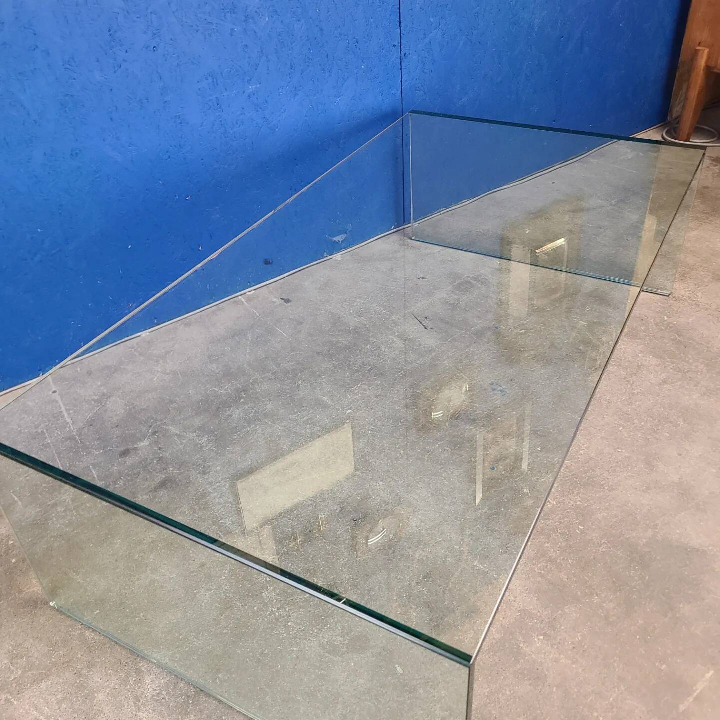 Table basse Eden en verre, années 80 par Tonelli Design