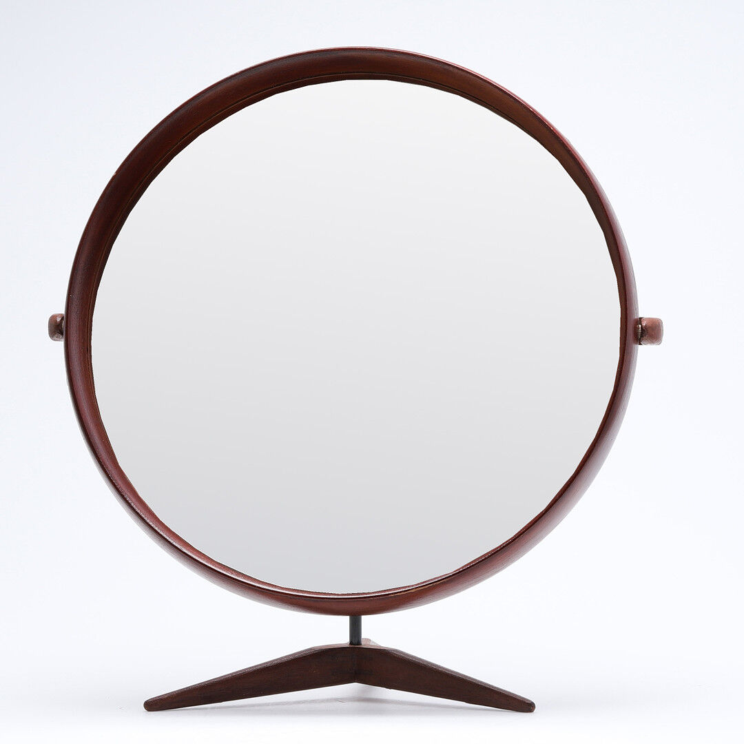 Mirror by Uno and Osten Kristiansson edition Luxus Sweden circa 1960 49x52cm