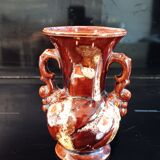Small vase with handles, numbered ceramic (Vallauris). Very good condition.
