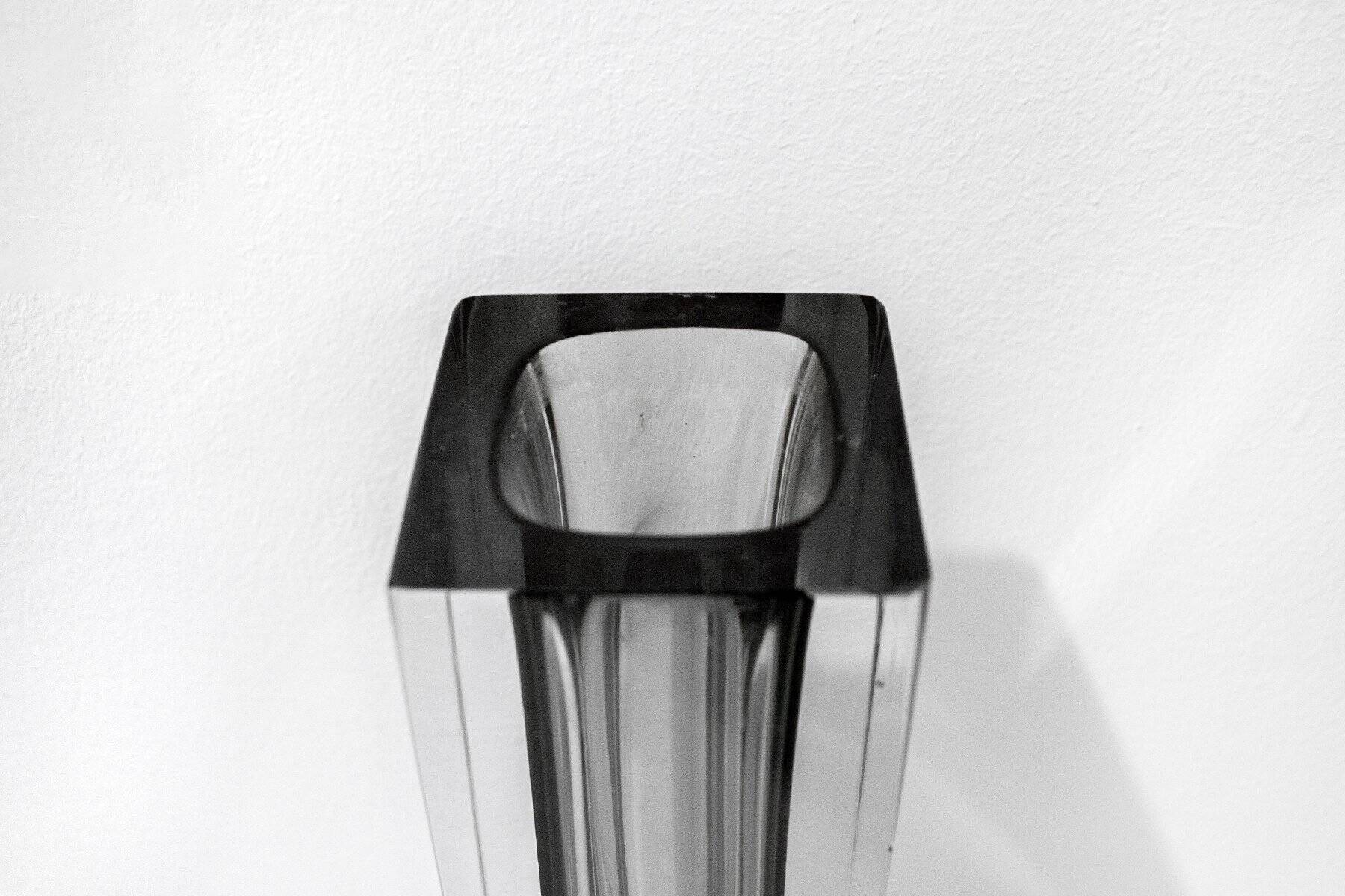 Sommerso vases in Murano glass by Flavio Poli, 1970s, set of 4