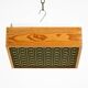 Beautiful 1970s square ceiling lamp made of pine wood by Alda Sweden
