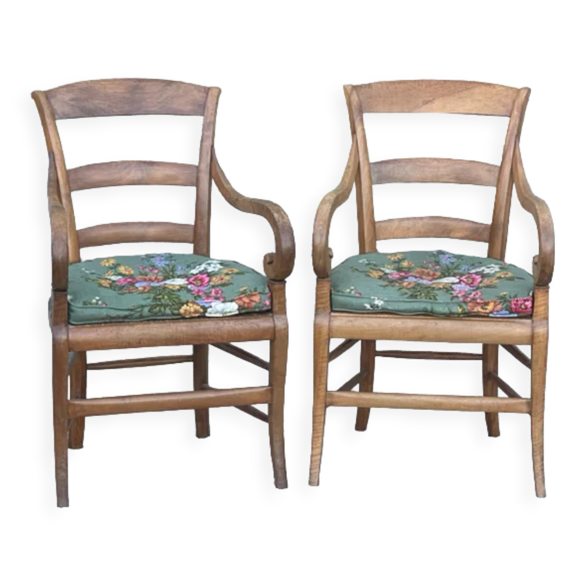 Pair of mulched armchairs