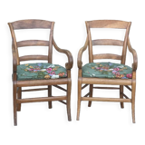 Pair of mulched armchairs