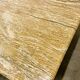 XL vintage square caramel travertine coffee table, 1980s