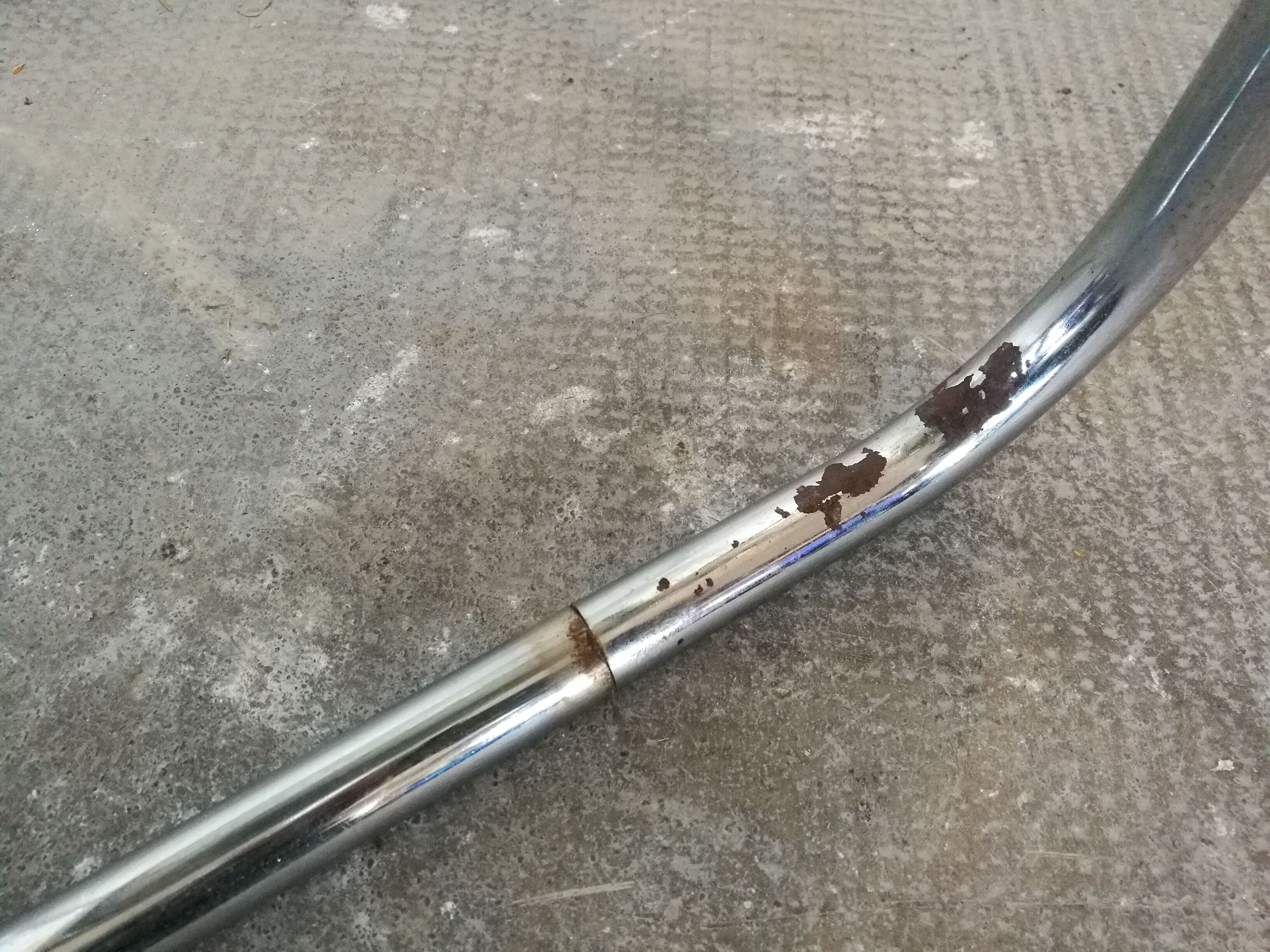 Chrome and glass bedside