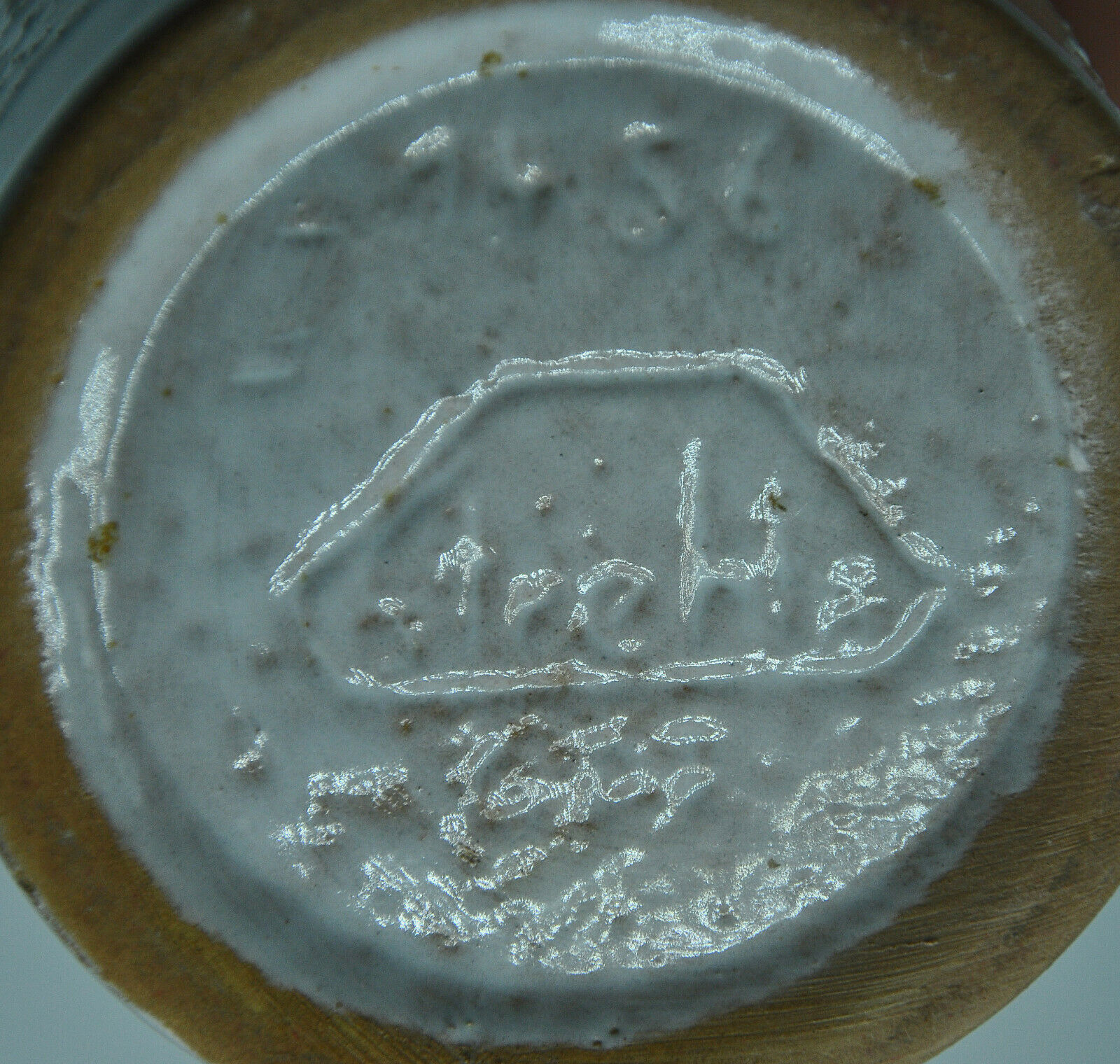 Contemporary design roll vase signed