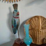 Blue Murano glass vase