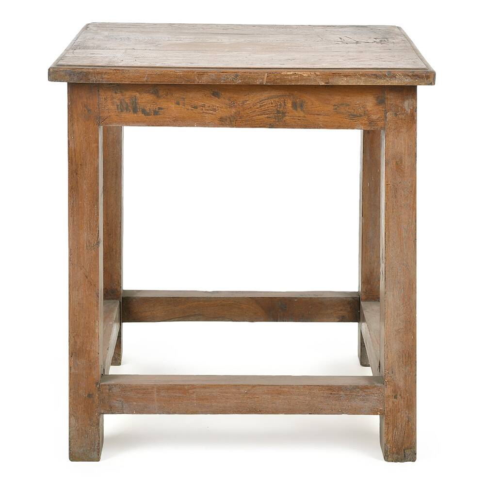Table basse carrée en bois massif (63 x 59 x 59cm)