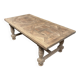 Solid oak farmhouse table