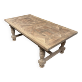 Solid oak farmhouse table