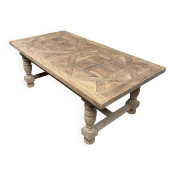 Table de ferme en chêne massif