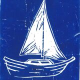 Boat Linocut