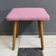Tabouret rose années 1960