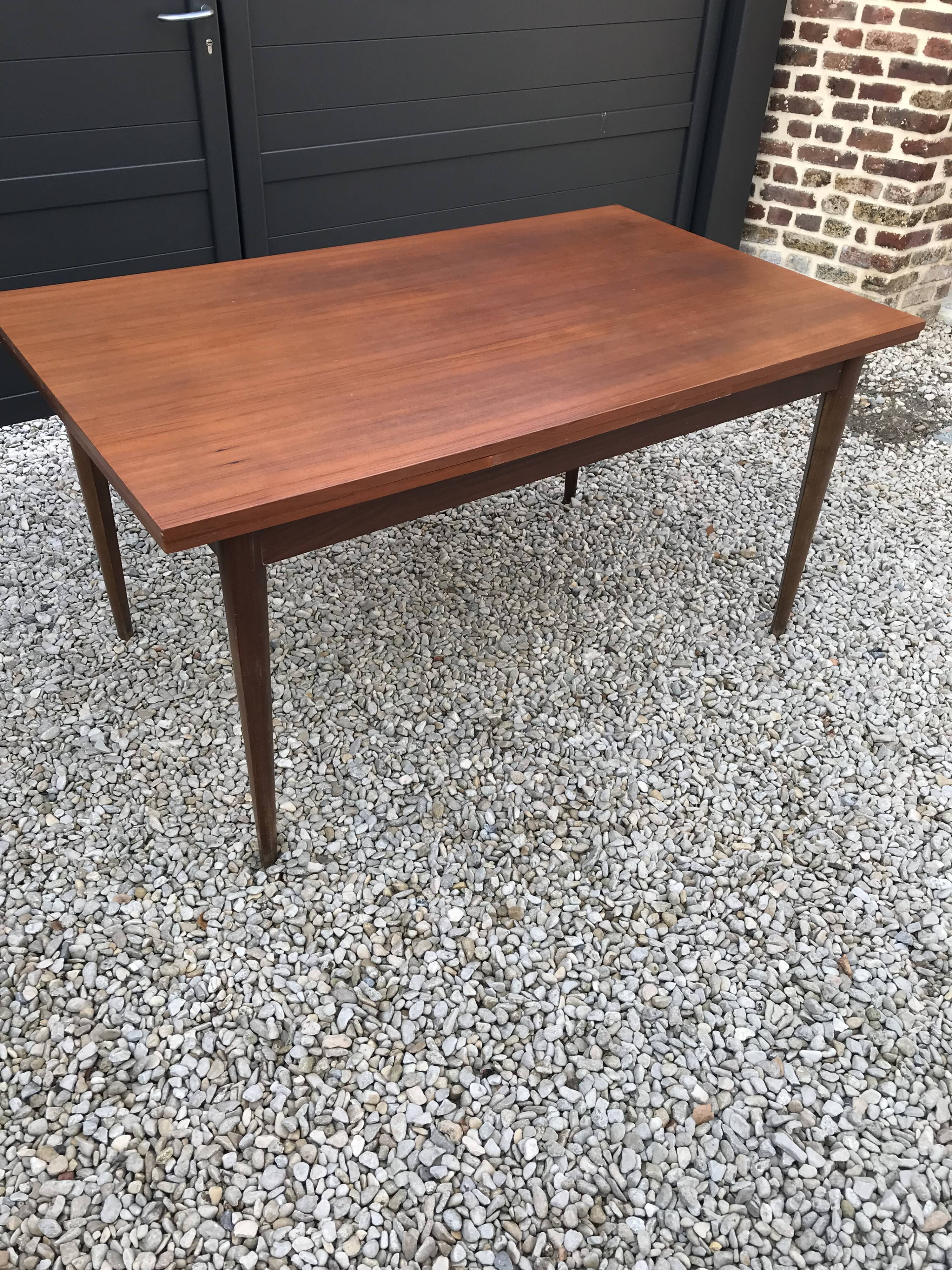 Scandinavian teak rap table