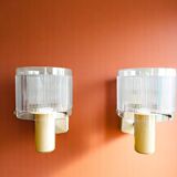Set of 2 mid century modern wall sconce lamps new