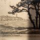 Old engraving, Biarritz, the 20th century love bedroom