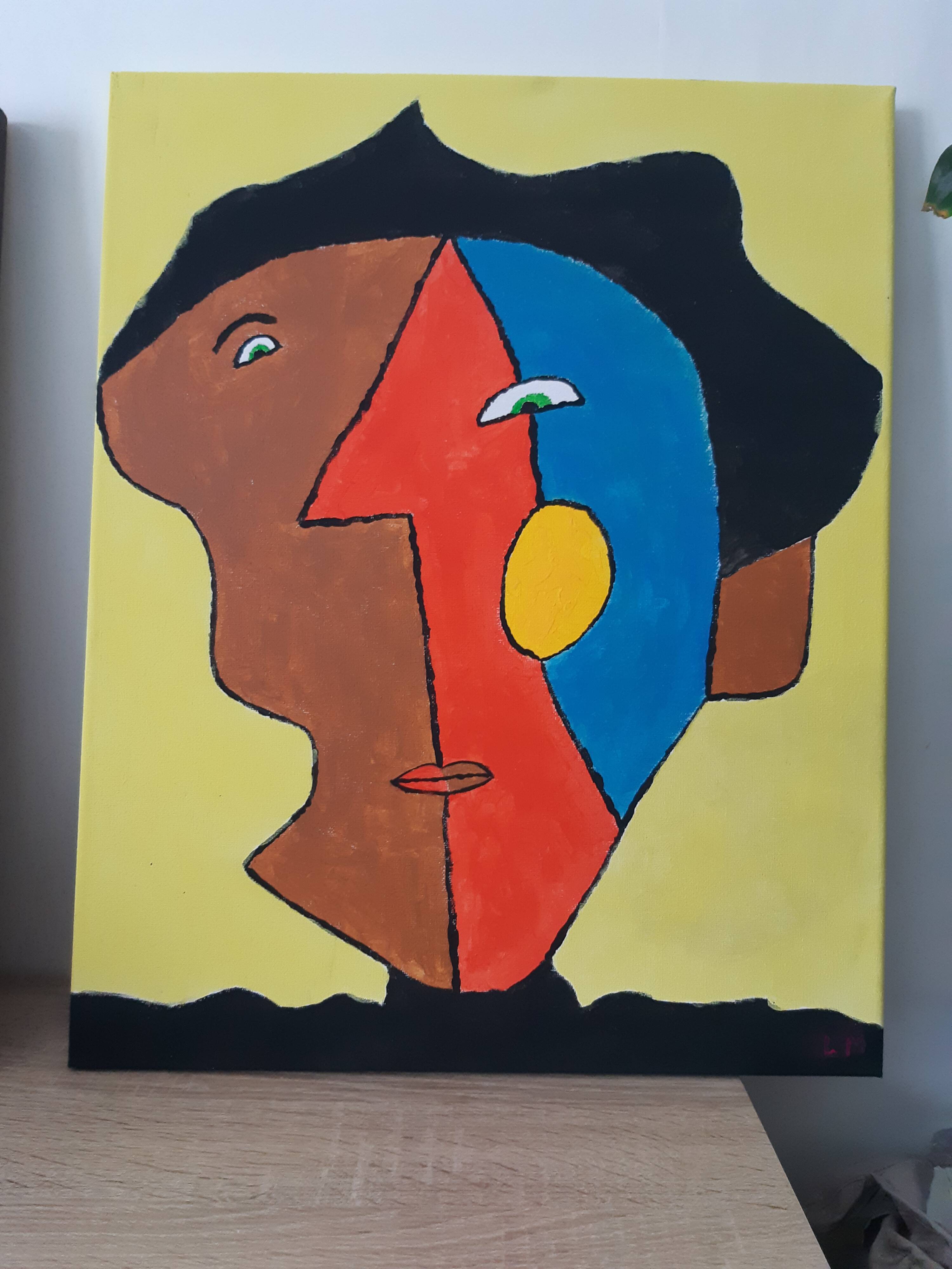 Abstract face painting