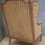 Large Louis XVI style wing chair