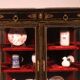 vitrine de collectionneur d'époque Napoléon III