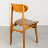 Vintage Italian Leatherette Dining Chairs, set of 3
