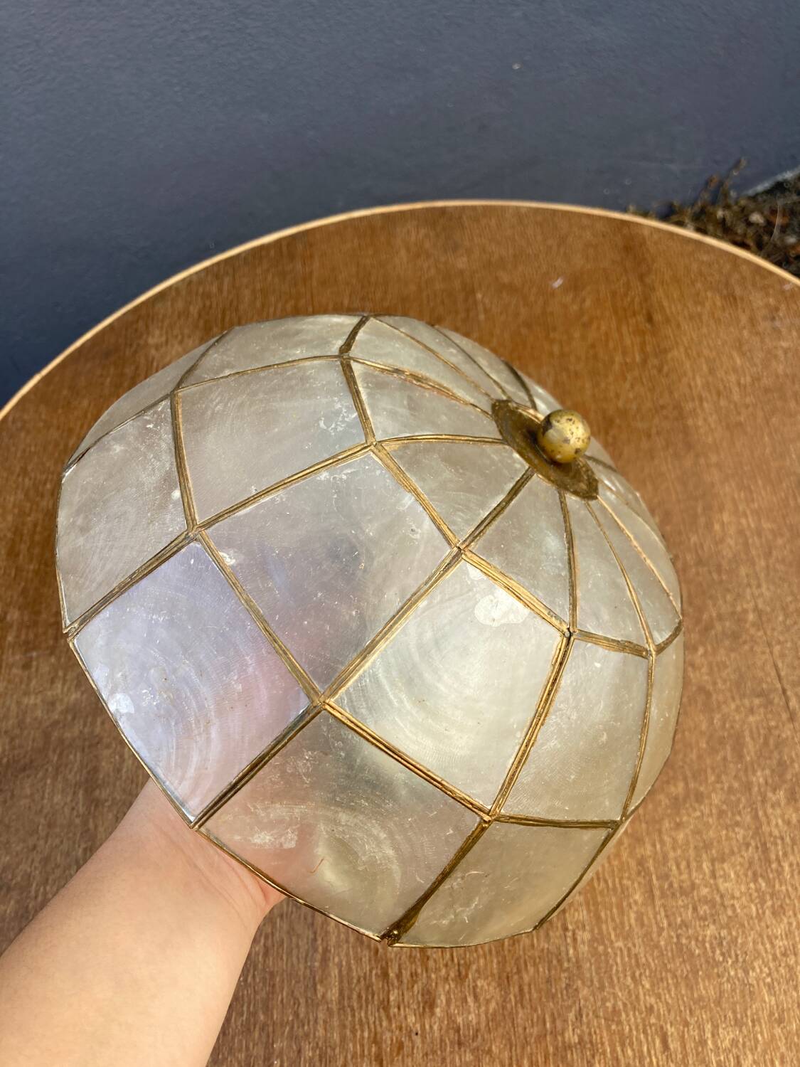 Mother-of-pearl ceiling light 25 cm