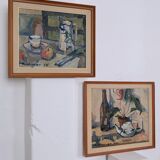 Sven-Olof Hamlet still life oil painting with pitcher | 1955