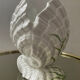 Vintage ceramic shell vase Italy