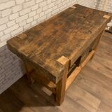 Établi ancien meuble de métier