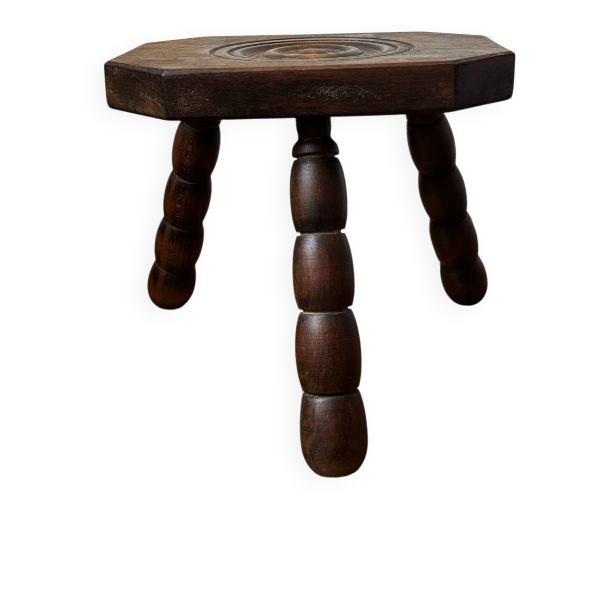 Wooden tripod stool