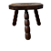 Wooden tripod stool