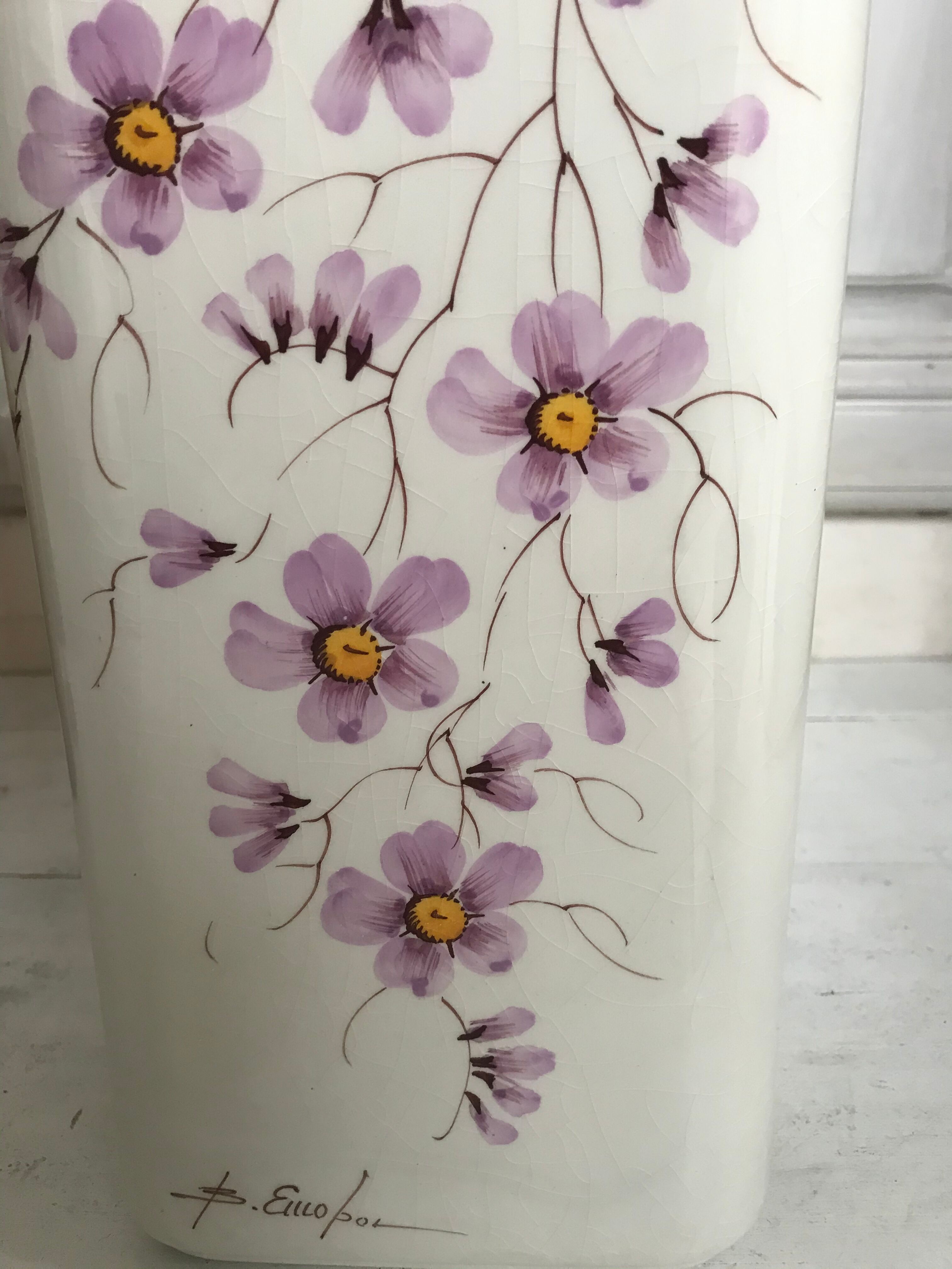 Italian square vase