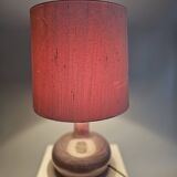 Holmegaard design table lamp model Troll 2 glass base purple color