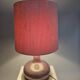 Holmegaard design table lamp model Troll 2 glass base purple color