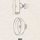 URSULE - White terracotta - Wall light