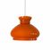 Orange opaline glass pendant light