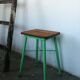 Tabouret bois et métal